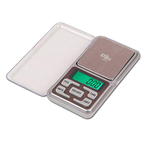Yaari Bazaar Digital Pocket Scale 0.01G To 200G For Kitchen Jewellery, Gold, Silver, Platinum Weighing weight machine Weighing Scale (Silver)
