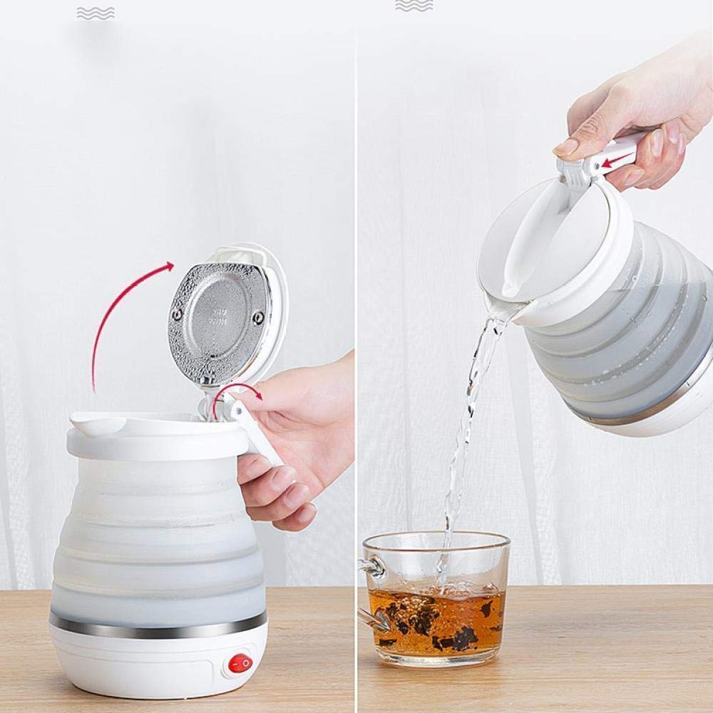 Yaari Bazaar Travel Foldable Fast Boiling Portable Electric Kettle - Silicone Food.