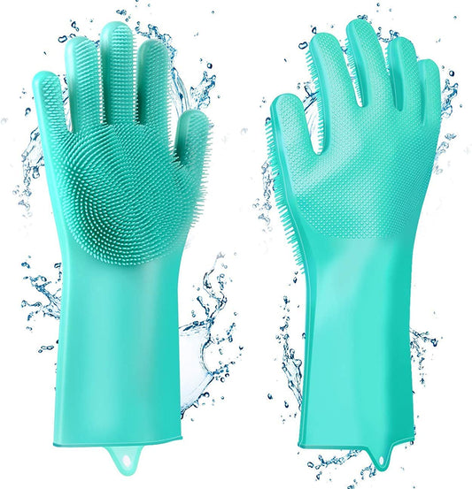 Silicone Hand Gloves (Blue)