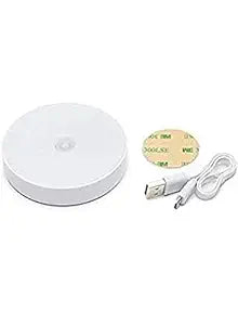 Yaari Bazaar Motion Sensor Led Night Light, Smart Wireless Indoor Dimmable Usb Charging White, Pack of 1