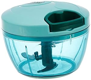 Yaari Bazaar Plastic Compact Vegetable Chopper (350 ml, Green)