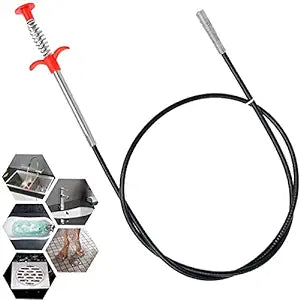 160cm Flexible Strong Drain Hair Catcher, Extra Long Retractable Claw Retriever Stick, (1)