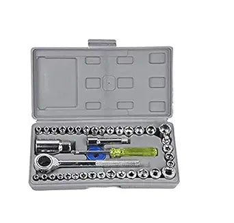 40 in 1 Screw Driver Set & Wrench Tool Kit Automobile Motorcycle Tool Box Set .