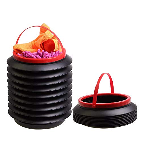 Yaari Bazaar Car Trash Can Storage Organiser Foldable Multifunction Magic Barrels Dust Bin.