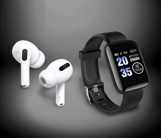 DS Yaari Bazaar Bluetooth Wireless Earbuds & Smart Watch (Pack Of 2)