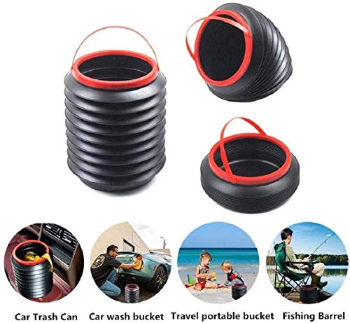 Yaari Bazaar Car Trash Can Storage Organiser Foldable Multifunction Magic Barrels Dust Bin.