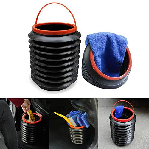 Yaari Bazaar Car Trash Can Storage Organiser Foldable Multifunction Magic Barrels Dust Bin.