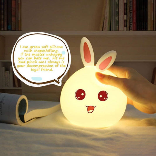 DS Children Night Lamp Silicone Touch Sensor LED Lamps