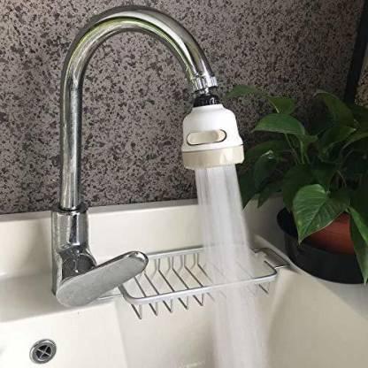 DS 360 Degree Rotating Water-Saving Sprinkler, Faucet Aerator, 3-Step Adjustable Head Nozzle Splash-Proof Filter Extender Sprayer for Kitchen-Sink, Bathroom