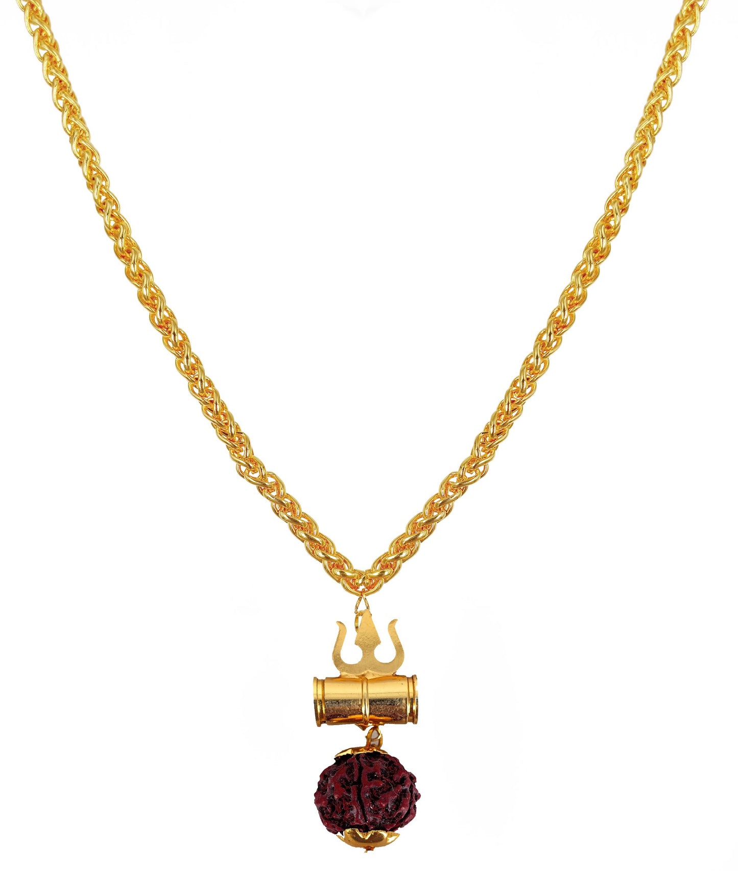 DS Luxurious Men's Gold Plated Pendant With Chain Vol 2