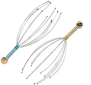 Yaari Bazaar Manual Massage Machine Head Massager Scalp Scratcher 12 Fingers Head Scratcher, Pack of 1